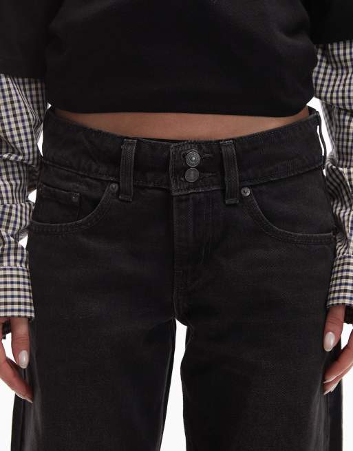 Levi's superlow loose jeans in black, 4 of 5