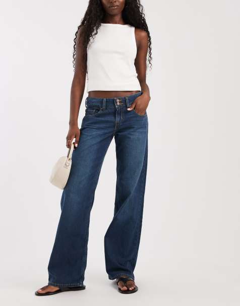 Levi's superlow loose jeans in dark blue 