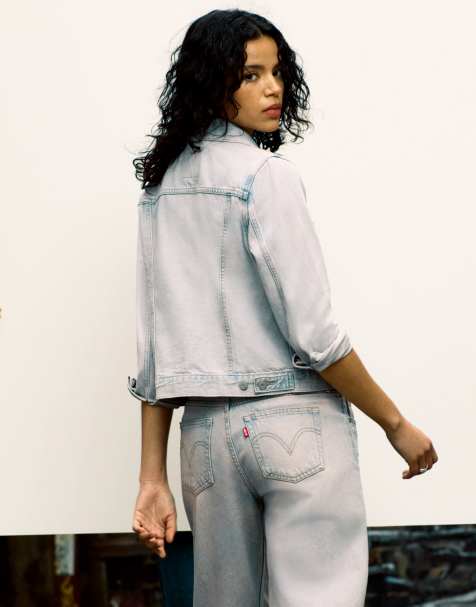 Levi's superlow loose jeans in pink overdye - view 1