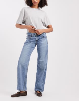 Levi's superlow loose jeans in washed blue