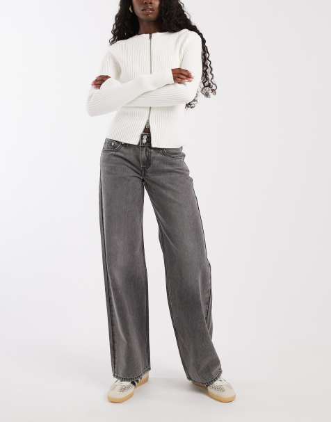 Levi's superlow loose jeans in washed grey - view 1