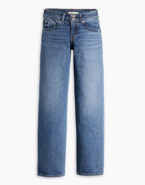 Levi's – Superlow – Niebieskie luźne jeansy z niskim stanem - view 1