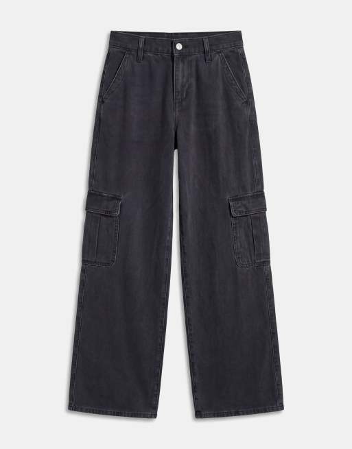 Levi's - Superlow - Pantalon cargo ample - Noir délavé, 6 de 7