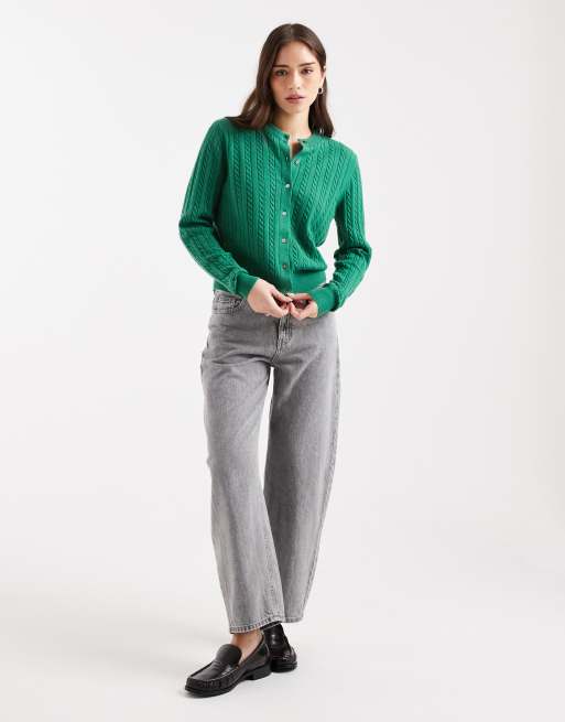 Levi's – Superweiche Strickjacke in Grün, 2 von 4