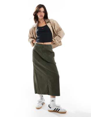 Levi's surplus canvas utility skirt in green