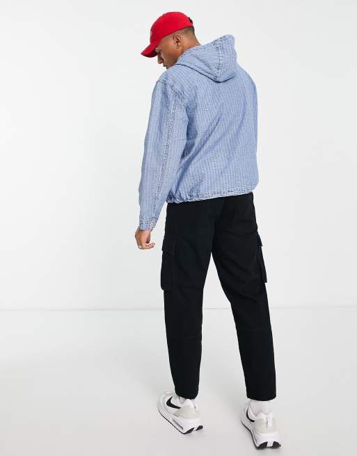 Levi's sutro anorak jacket in blue with hood | ASOS