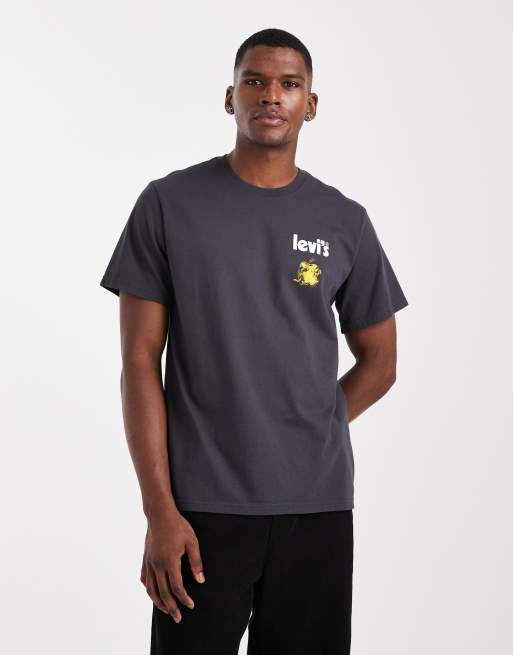 Levi's – Svart, avslappnad t-shirt med Pet Cemetery-tryck baktill, 3 av 5