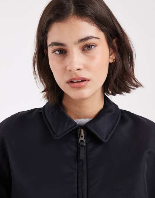 Levi's – Svart bomberjacka med rynkade ärmar i nylon, 2 av 4
