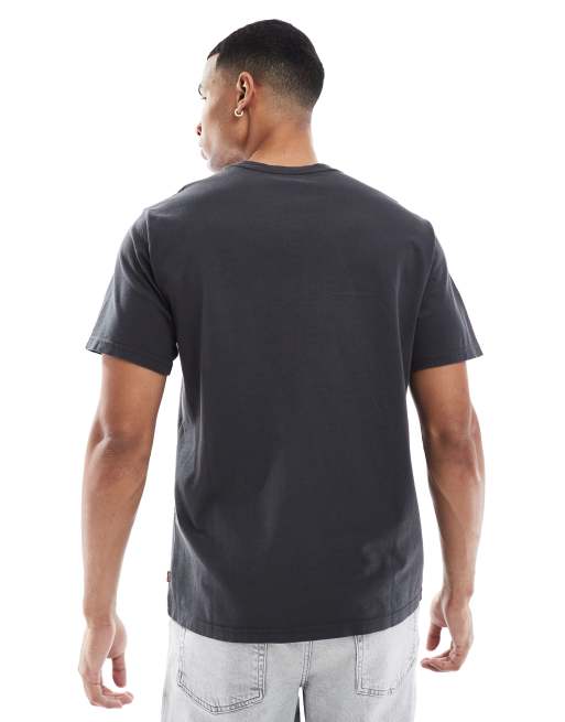 Levi's – Svart t-shirt med avslappnad passform och cowboytryck, 3 av 4