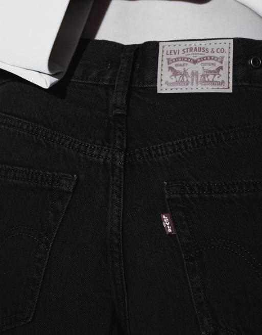 Levi's – Svarta, baggy jeans med indragen midja, 4 av 5