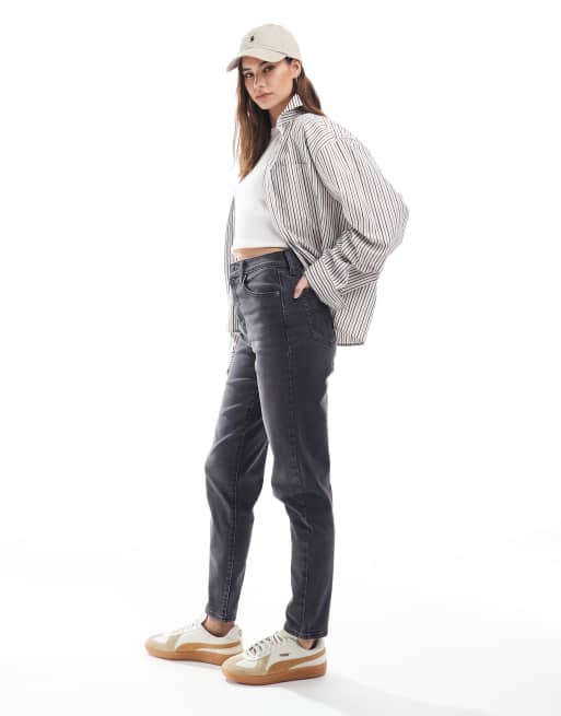 Levi's – Svarta, mamma jeans med hög midja, 3 av 6