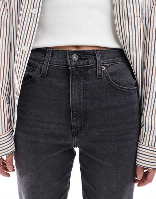 Levi's – Svarta, mamma jeans med hög midja, 5 av 6