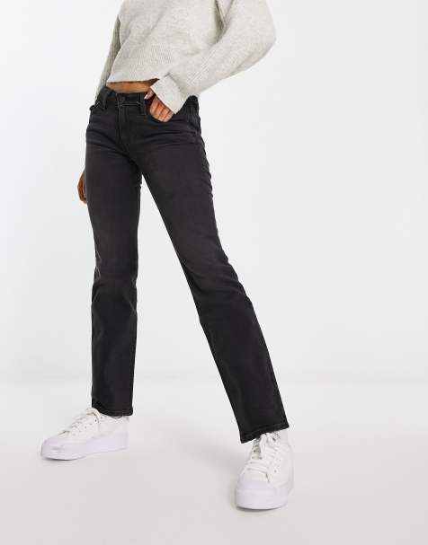 Levi's – Svarta superlåga bootcut-jeans - view 1