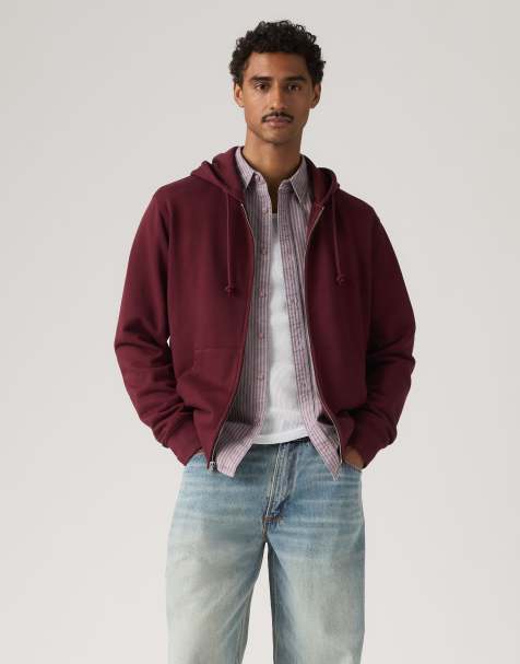Levi's sweat à capuche zippé Original en violet - view 1