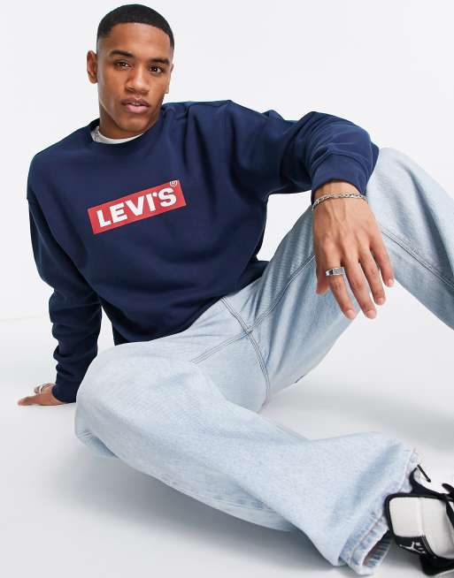 Sweat levis bleu marine new arrivals