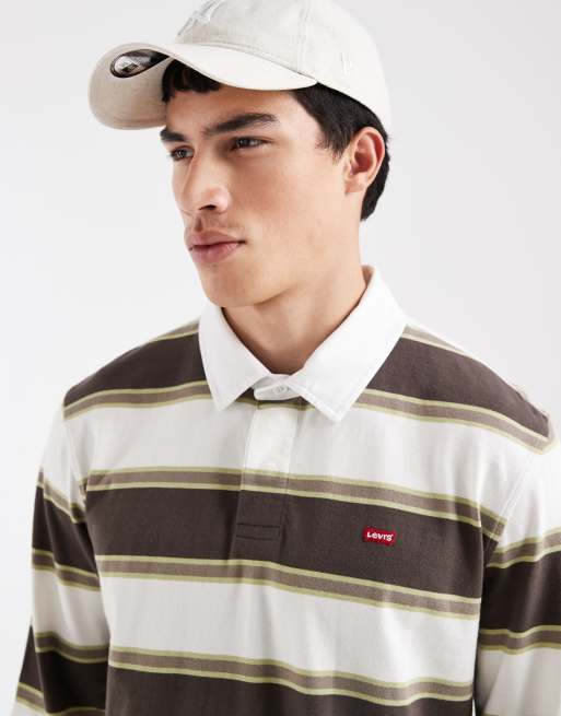 Levi's sweat-shirt classique à rayures rugby marron, 4 de 5