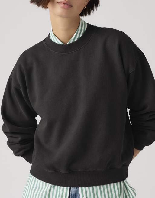 Levi's - Sweat-shirt vintage coupe carrée - Noir, 2 de 4
