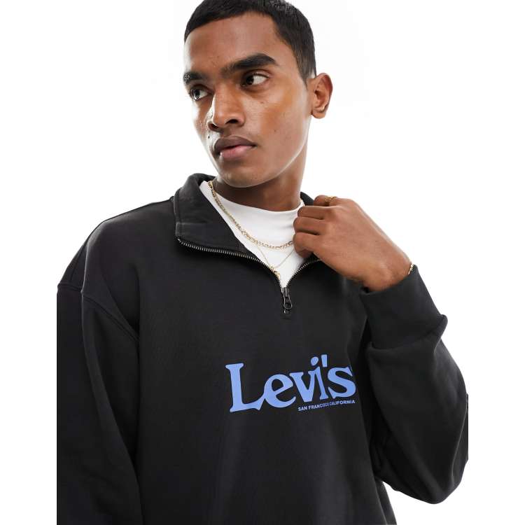 Fashion black levis sweatshirt