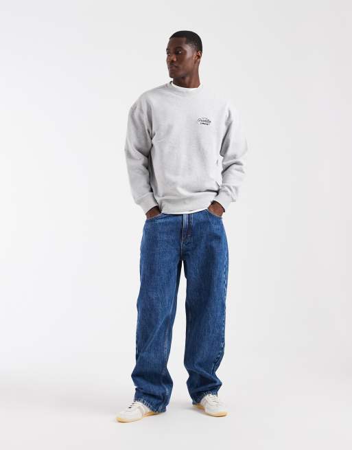 Levi's - Sweatshirt met autoprint in gemêleerd grijs, 2 van 5