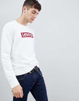 Levi's - Sweatshirt met logo-Wit