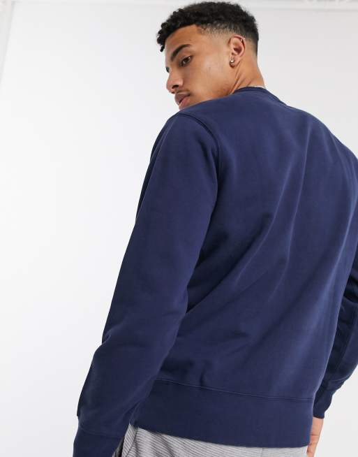 Levi's - Sweatshirt met ronde hals en vleermuislogo in marineblauw, 2 van 4