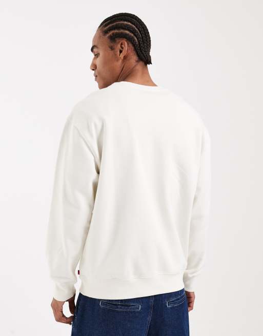 Levi's Sweatshirt mit Rückenprint in Ecru und lockerer Passform, 3 von 5