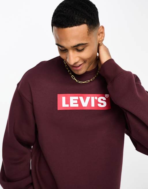 Levi's red shop sweatshirt