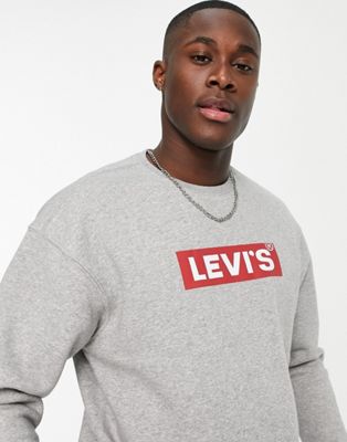 Levi's sweatshirt with boxtab logo in grey