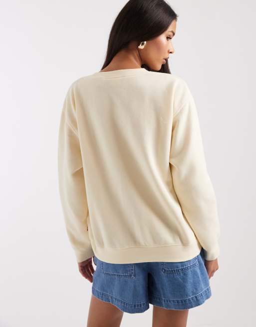 Levi's sweatshirt with graphic print in butter yellow, 3 of 4