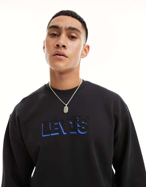 Levis shop sweatshirt black