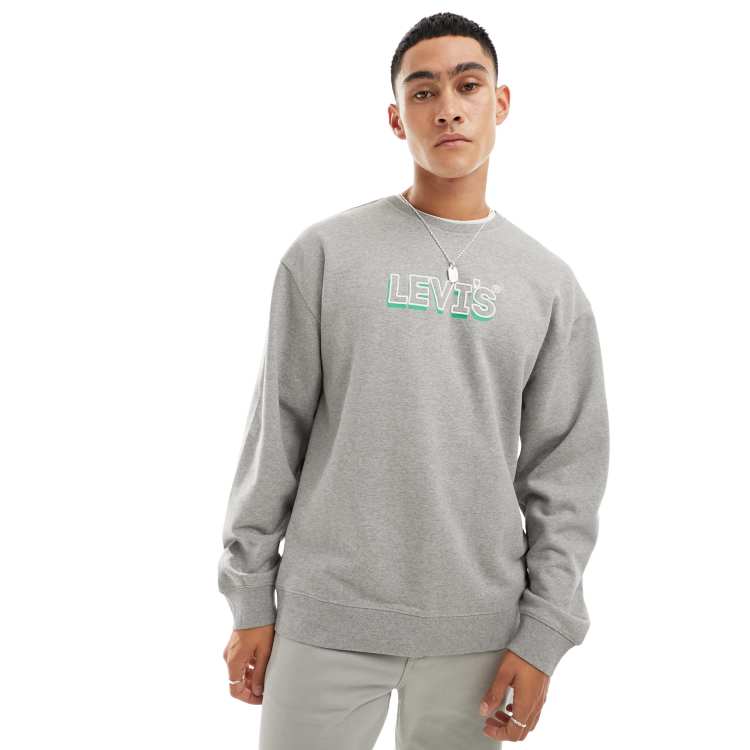 Levi's sweatshirt grey sales