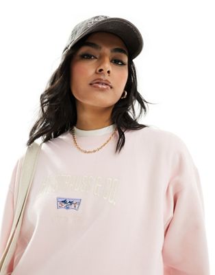 Levi's sweatshirt with retro chest logo in baby pink - ASOS Price Checker