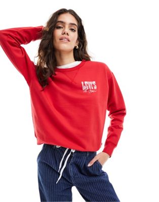 Levi's sweatshirt with small logo in red