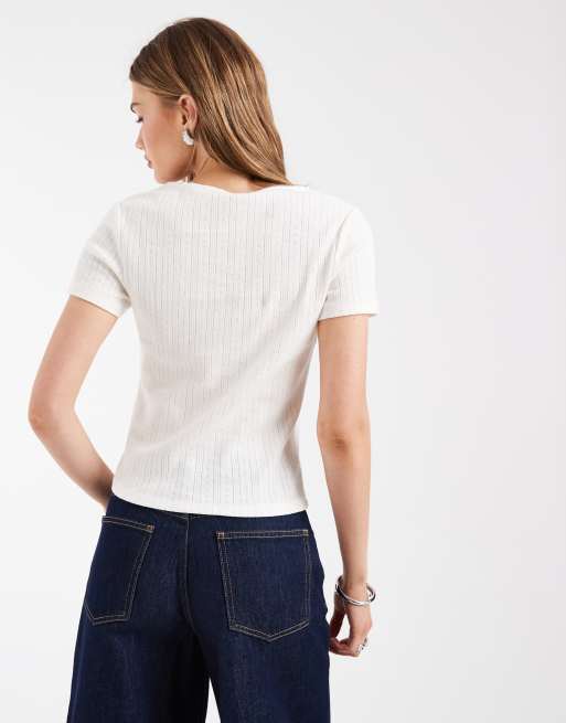 Levi's Sweetie T-Shirt mit Schleife in Weiß, 4 von 4