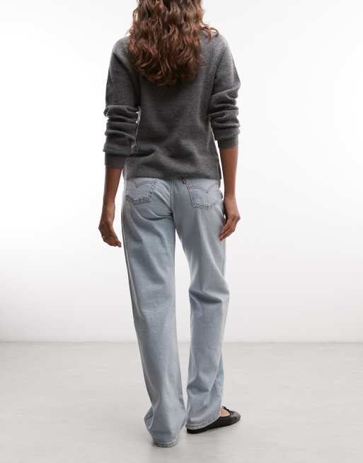 Levi's swobodne jeansy dad w jasnym spraniu, 5 z 5