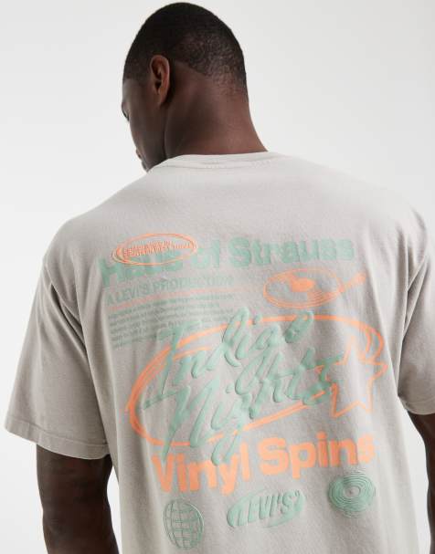 Levi's – Szary T-shirt z grafiką - view 1