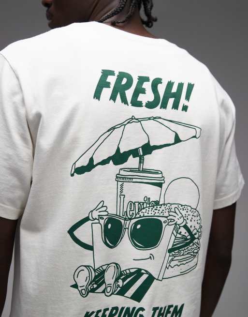 Levi's - T-shirt à imprimé Fresh - Blanc, 4 de 5