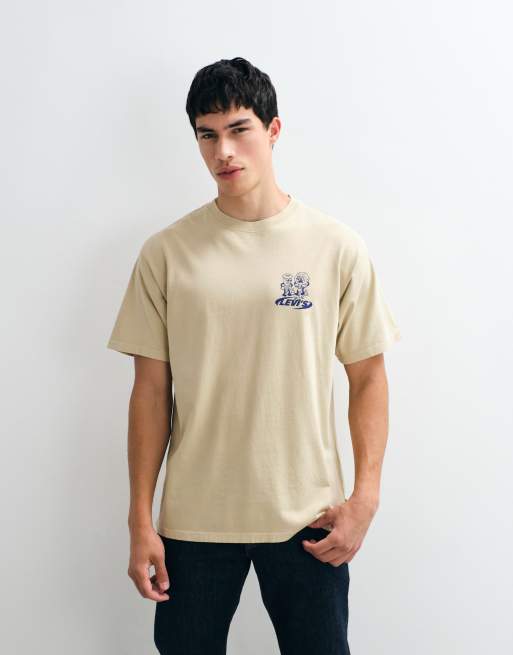 Levi's - T-shirt à imprimé graphique au dos - Beige, 2 de 5