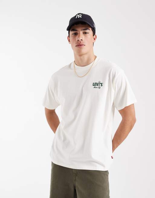 Levi's - T-shirt à imprimé graphique vintage - Blanc, 4 de 5