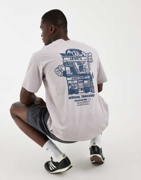 Levi's - T-shirt à imprimé graphique vintage - Gris - view 1