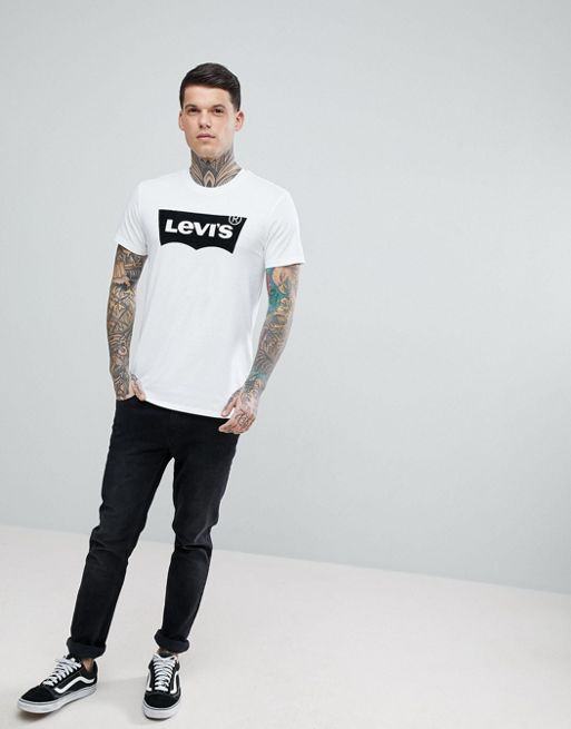 T Shirt manches longues blanc Levi's ® pour femme