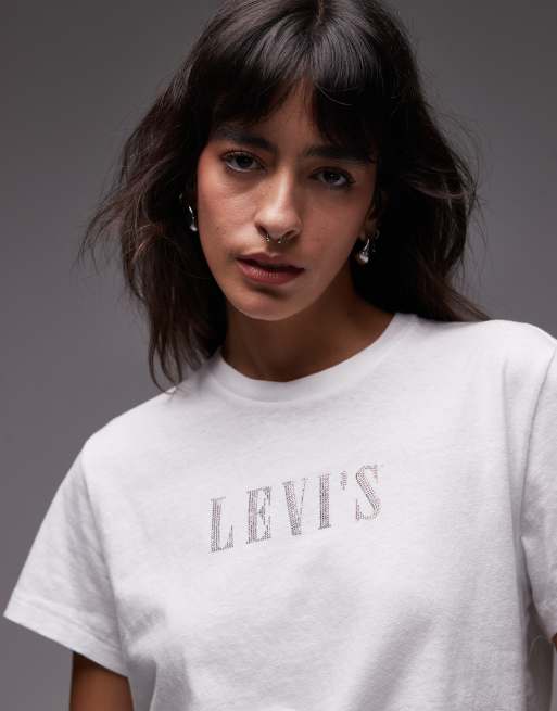 Levi's - T-shirt à logo signature - Blanc, 2 de 4