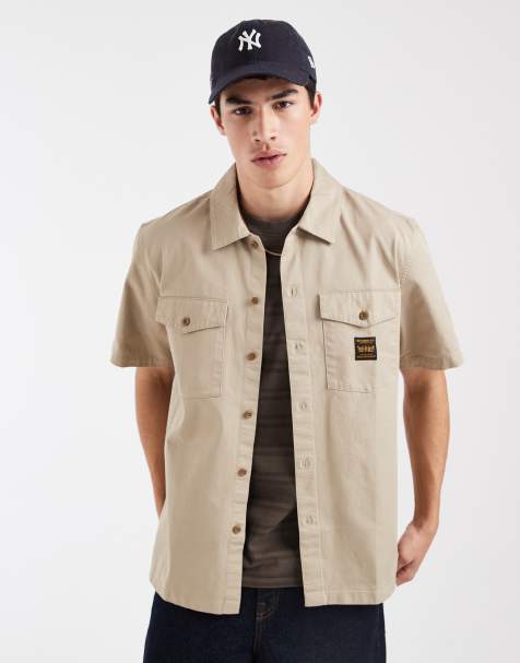 Levi's t-shirt à manches courtes workwear avec poche beige - view 1