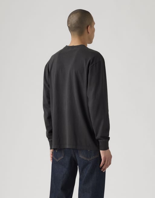 Levi's T-shirt a maniche lunghe Authentic nera, 2 di 4