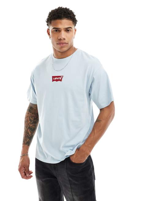 Levi s T shirt a petit logo centre Bleu clair ASOS