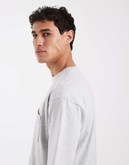 Levi's - T-shirt à poche et étiquette logo sur la poitrine - Gris chiné, 4 de 5