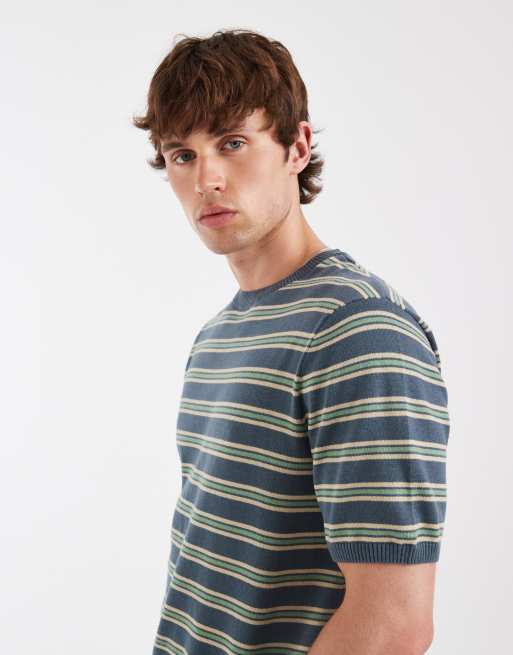 Levi's - T-shirt à rayures - Vert, 5 de 5