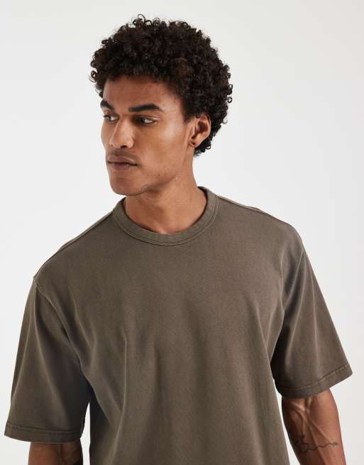 Levi's - T-shirt ample en tissu épais - Kaki, 3 de 5