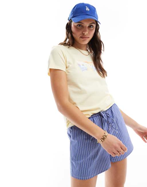 Levi's - T-shirt avec logo style coucher de soleil - Jaune