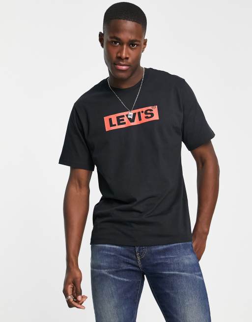 T shirt levis noir cheap et or